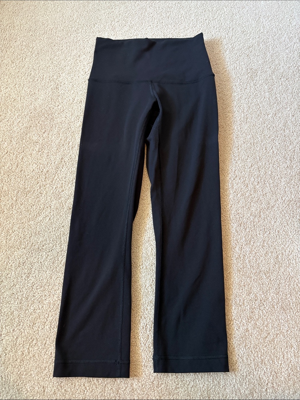lululemon athletica Black High-Rise Yoga Capris